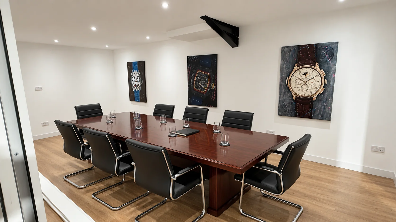 Styled view of the meeting room
